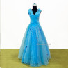 Dress Princess Cinderella Blue Butterfly Wanita Dewasa