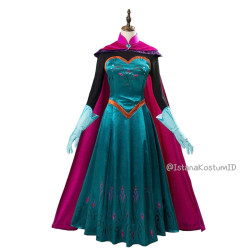 Dress Princess Elsa Coronation Day Wanita Dewasa