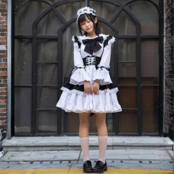 Baju Profesi Maid Black White C Wanita Dewasa
