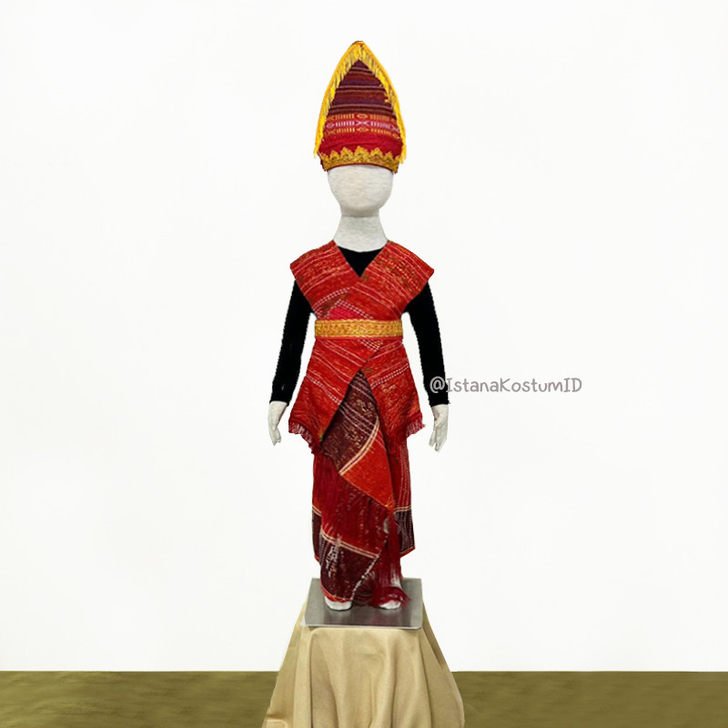 Baju Adat Batak Ulos Red Boy A