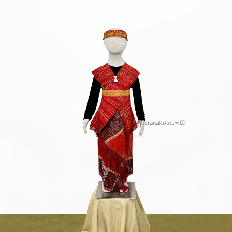Baju Adat Batak Ulos Red Girl A