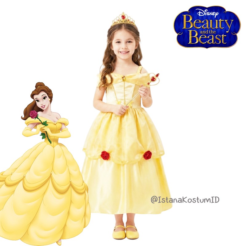 Dress Princess Belle Yellow B Ori Disney