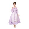 Baju Negara Eropa Marie Antoinette Noni Purple Wanita Dewasa