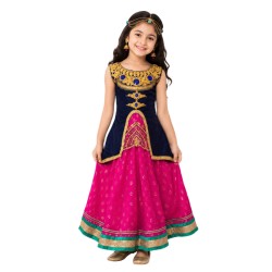 Baju Negara India Navy Pink...