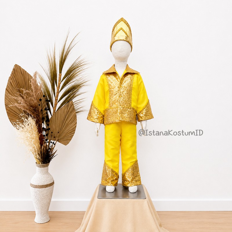 Baju Adat Padang Boy Yellow