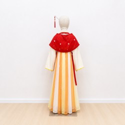 Baju Negara China Hanfu Red Beige A Girl