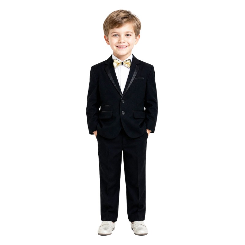 Setelan Jas Tuxedo Black Gold Boy