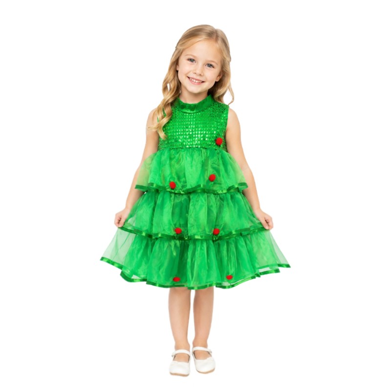 Kostum Pohon Natal Christmas Tree Tile Girl