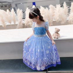 Dress Princess Elsa Frozen Snowflake sewa baju istana kostum