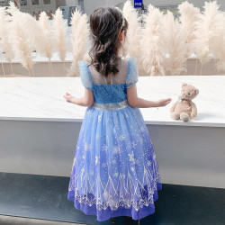 Dress Princess Elsa Frozen Snowflake sewa baju istana kostum