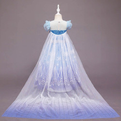 Dress Princess Elsa Frozen Snowflake sewa baju istana kostum