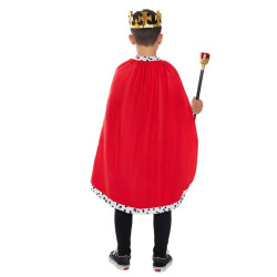 Red Cape King White Dot Jubah Raja Ratu merah dalmation princess prince sewa baju istana kostum