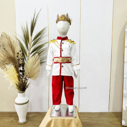 Baju Negara Inggris Prince White Red Henry