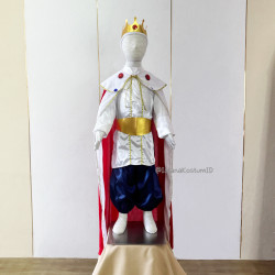 Baju Negara Inggris Raja Red Cape