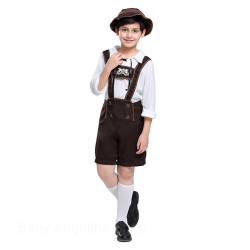 Baju Negara Jerman Bavarian Germany Brown Boy