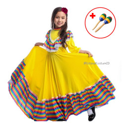 Baju Negara Mexico Yellow Girl