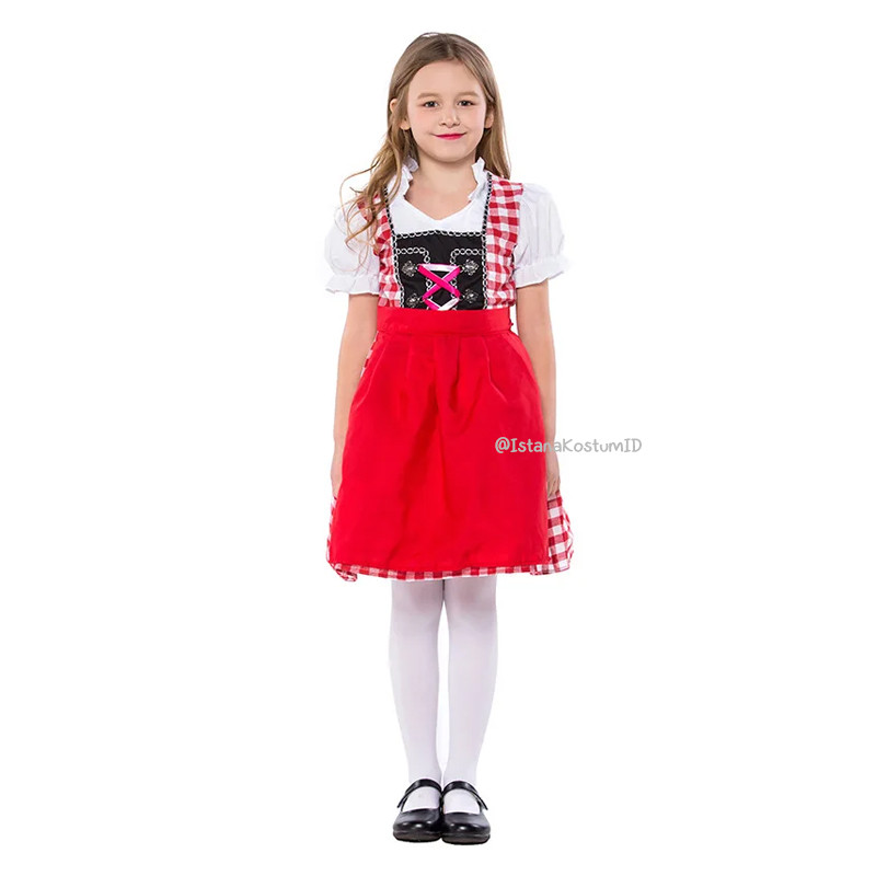 Baju Negara Jerman Red Germany Girl