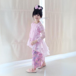 Kebaya Cempaka Soft Pink Jawa Set