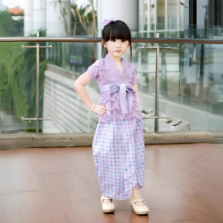Kebaya Gendhis Light Purple Jawa Set sewa baju istana kostum