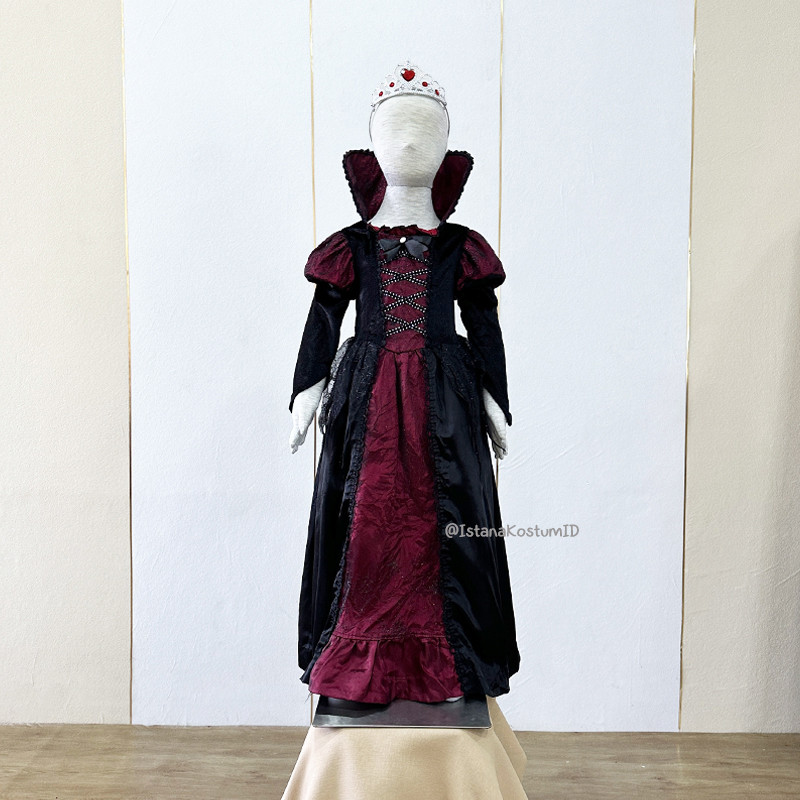 Baju Negara Eropa Queen Red Wine Victorian Premium