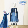 Dress Princess Elsa Frozen Jubah Bulu