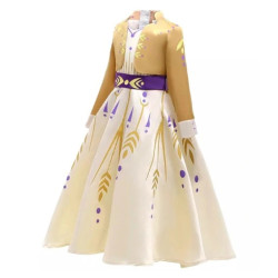 Dress Princess Anna Frozen Gold