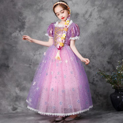 Dress Princess Rapunzel Disney Flower Girl