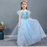 Dress Princess Elsa Frozen Glitter Long Wing