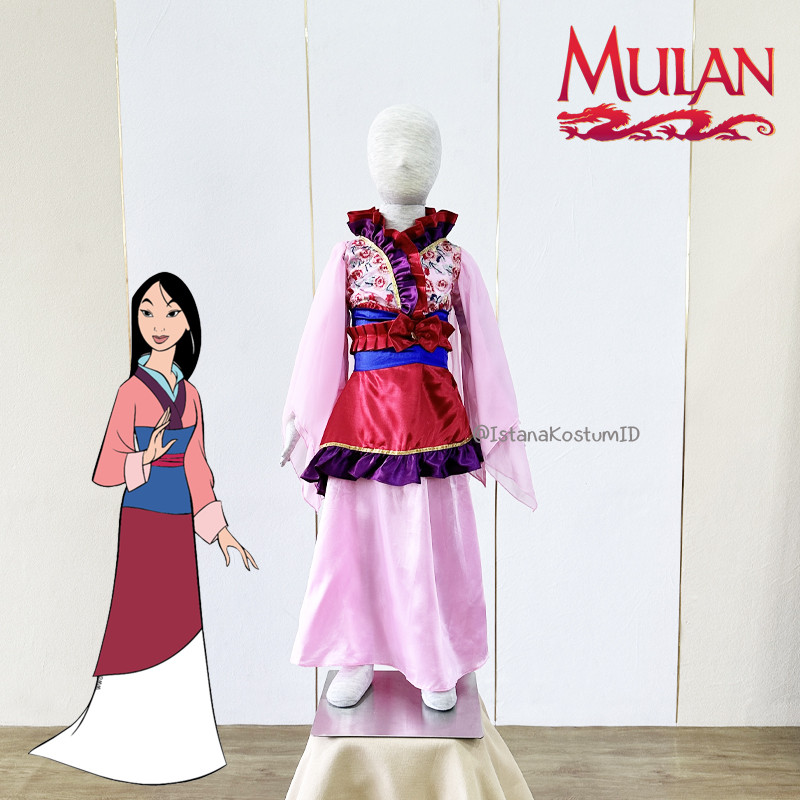 Dress Princess Mulan Pink